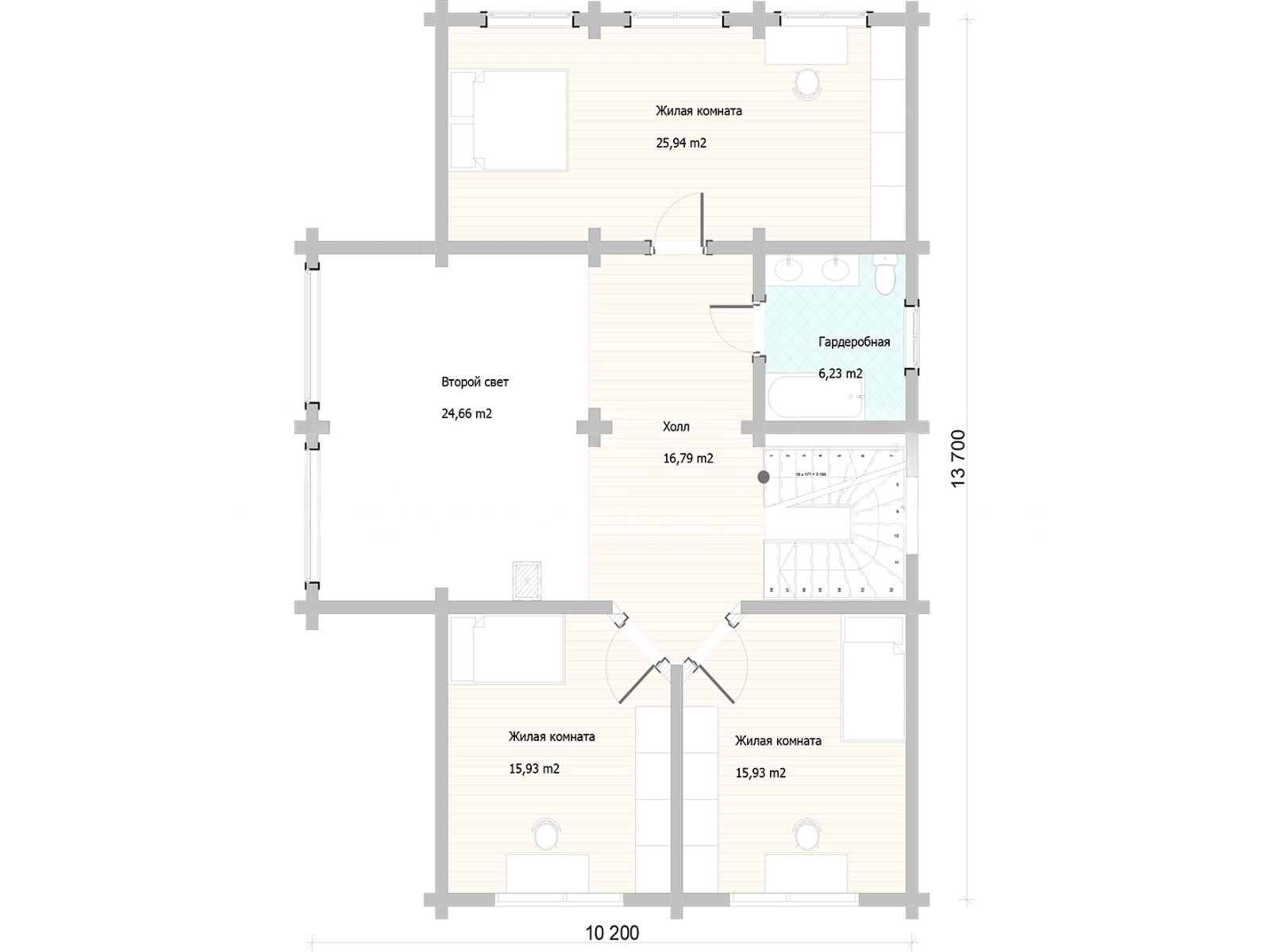 План 2 этажа